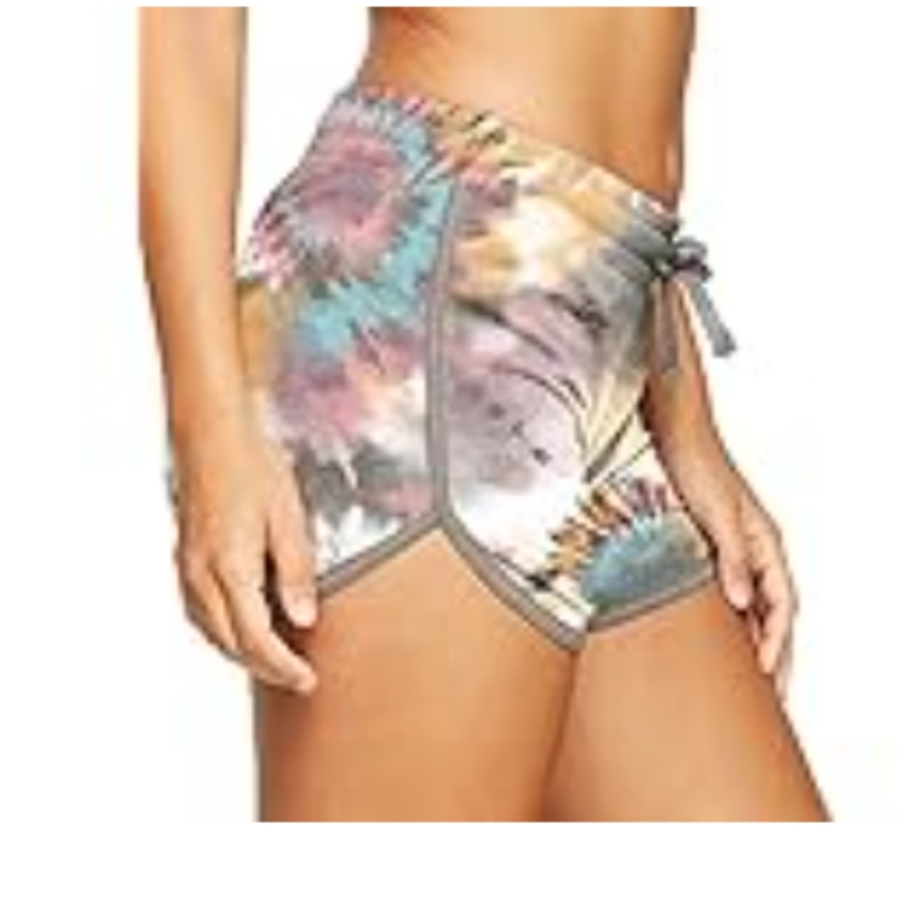 Colosseum Active Women's Simone Cotton Blend, Yoga, Running Tie-Dye Shorts, XS - Picture 10 of 11